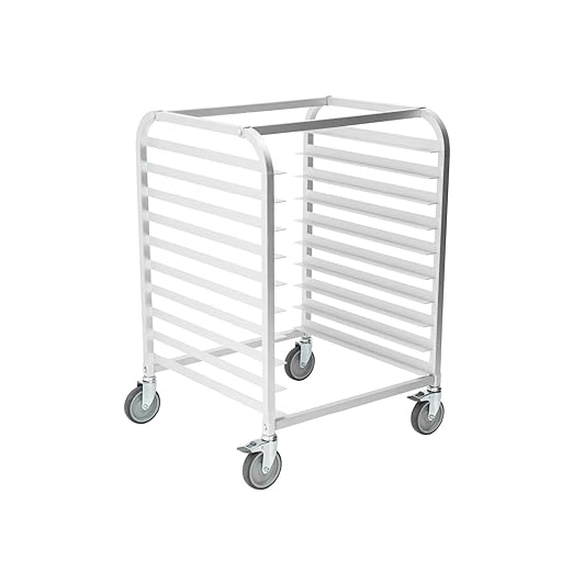 Fuerza 10 Tier Bun Pan Rack Commercial Pan Organizer and Mobile Sheet SchoolOutlet