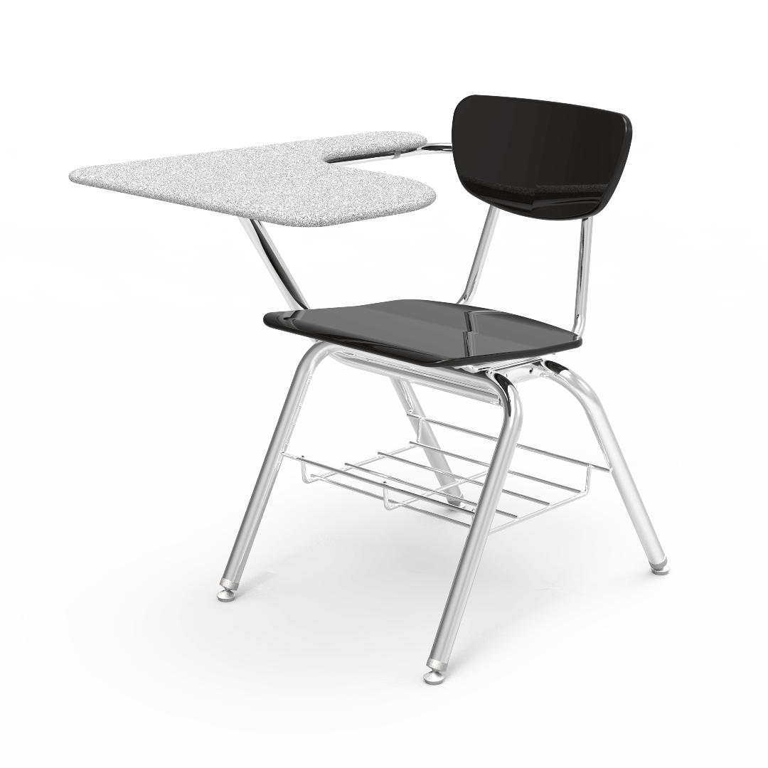 School chair best sale with arm desk