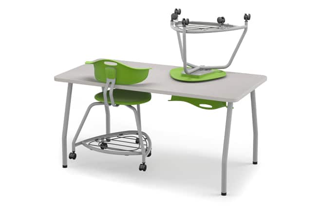 Haskell Education 360 Degree 3-Legged Ergonomic Collaboration Chair with Back 18"H (TS0G0.18PL)