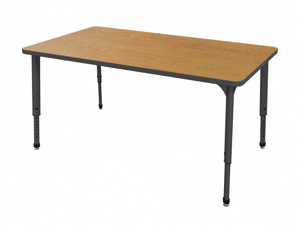 Marco Apex Series Rectangle School Activity Table for Students 24" x 54" Adjustable Height 21"-30" (38-2225-MA)