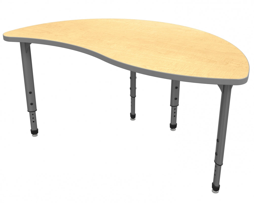 Marco Apex Series Wave Half Round School Activity Table 30" x 54" Adjustable Height 21"-30" (38-2252-MA)