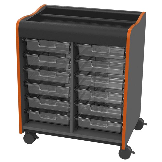 Marco Horizon Makerspace Mobile Storage Cart w/ 12 Trays (39-11002-X)