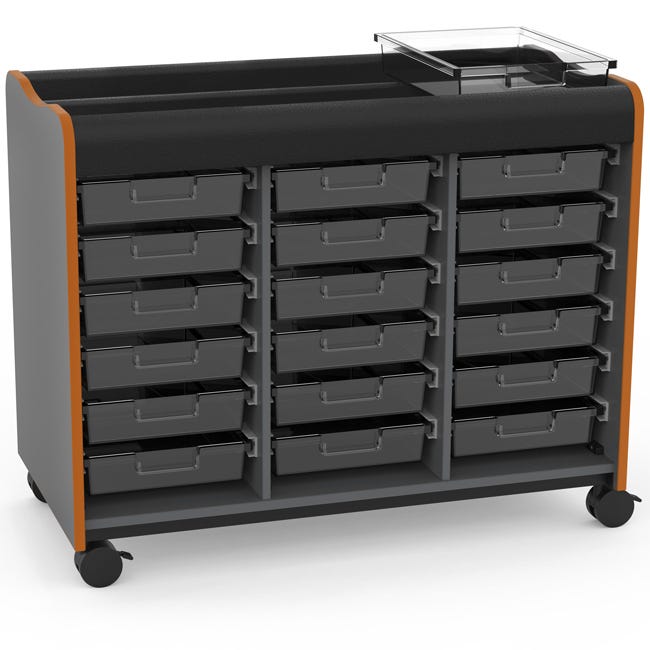 Marco Horizon Makerspace Mobile Storage Cart - 18 Trays (39-11003-0)