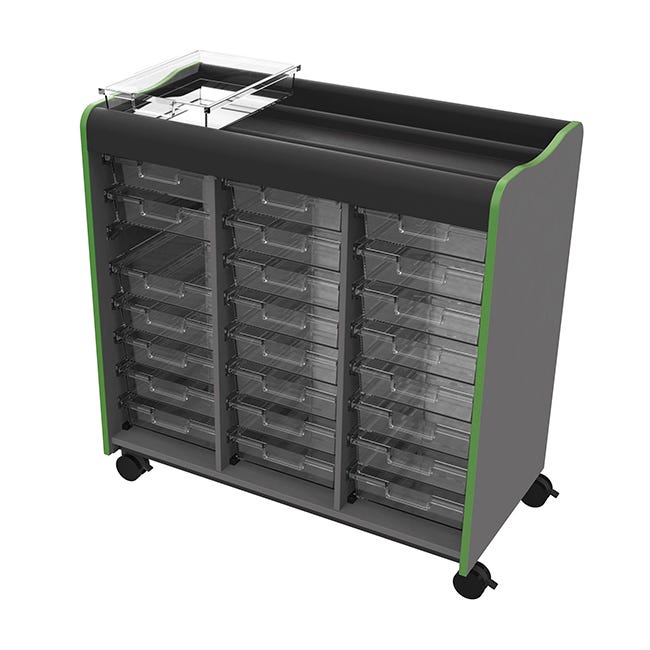 Marco Horizon Makerspace Mobile Storage Cart - 24 Trays (39-11004-0)