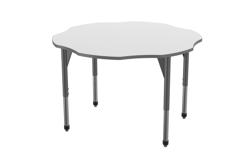 Marco Premier Series 60" Flower Activity Table w/ Dry Erase Top Adj Height 21"-31" (43-2208-DB)