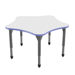 Marco Premier Series 60" 5-Star Activity Table w/ Dry Erase Top Adj Height 21"-31" (43-2281-DB)