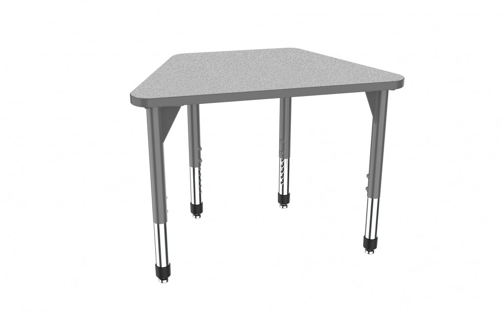 Marco Premier Series Trapezoid Collaborative Desk 32" x 22" Adjustable Height 21"-31" (43-2285-MB)