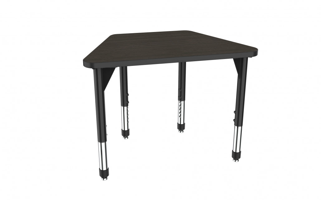 Marco Premier Series Trapezoid Collaborative Desk 36" x 23" Adjustable Height 21"-31" (43-2284-MB)