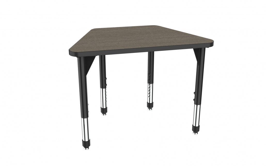 Marco Premier Series Trapezoid Collaborative Desk 32" x 22" Adjustable Height 21"-31" (43-2285-MB)