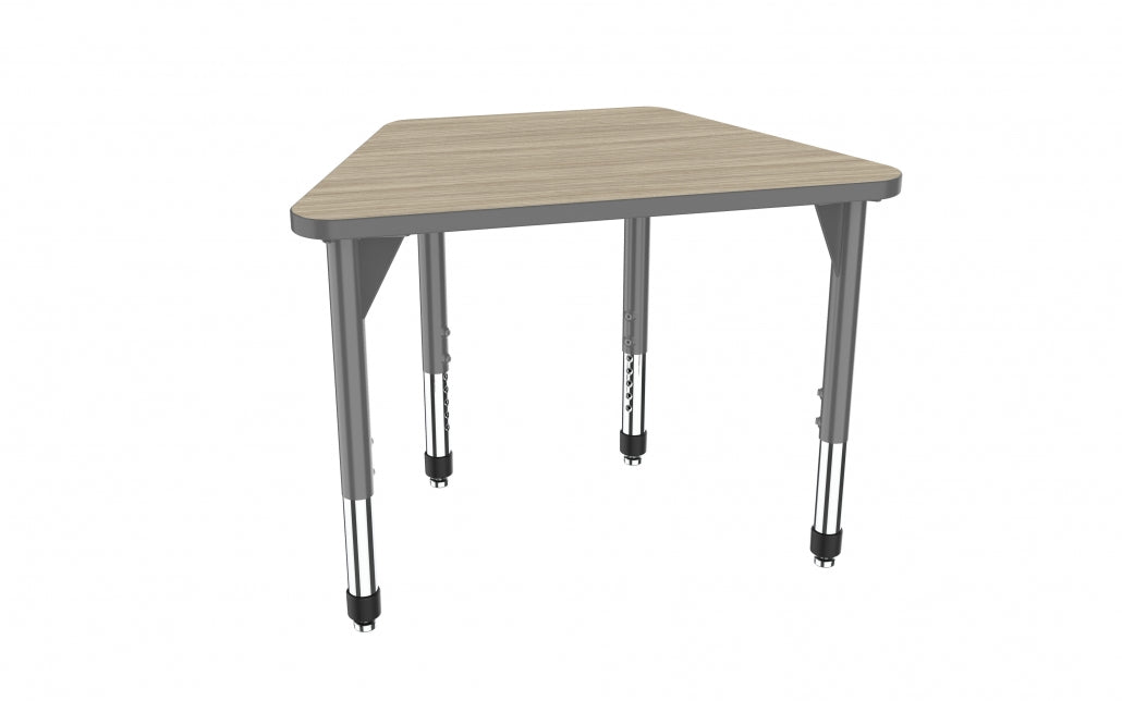 Marco Premier Series Trapezoid Collaborative Desk 36" x 23" Adjustable Height 21"-31" (43-2284-MB)