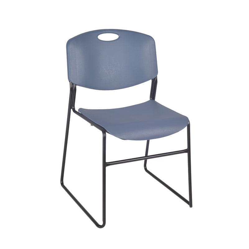 Regency Zeng Ultra Compact Metal Frame Armless Stackable Chair (Pack of 8)