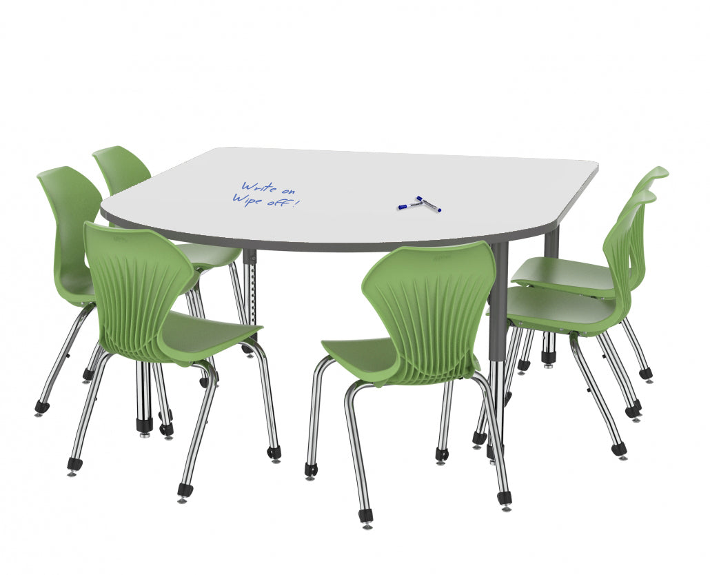 Marco Premier Series Multimedia Table w/ Dry Erase Top 60" x 72" Adj Height 21"-31" (43-2261-DB)