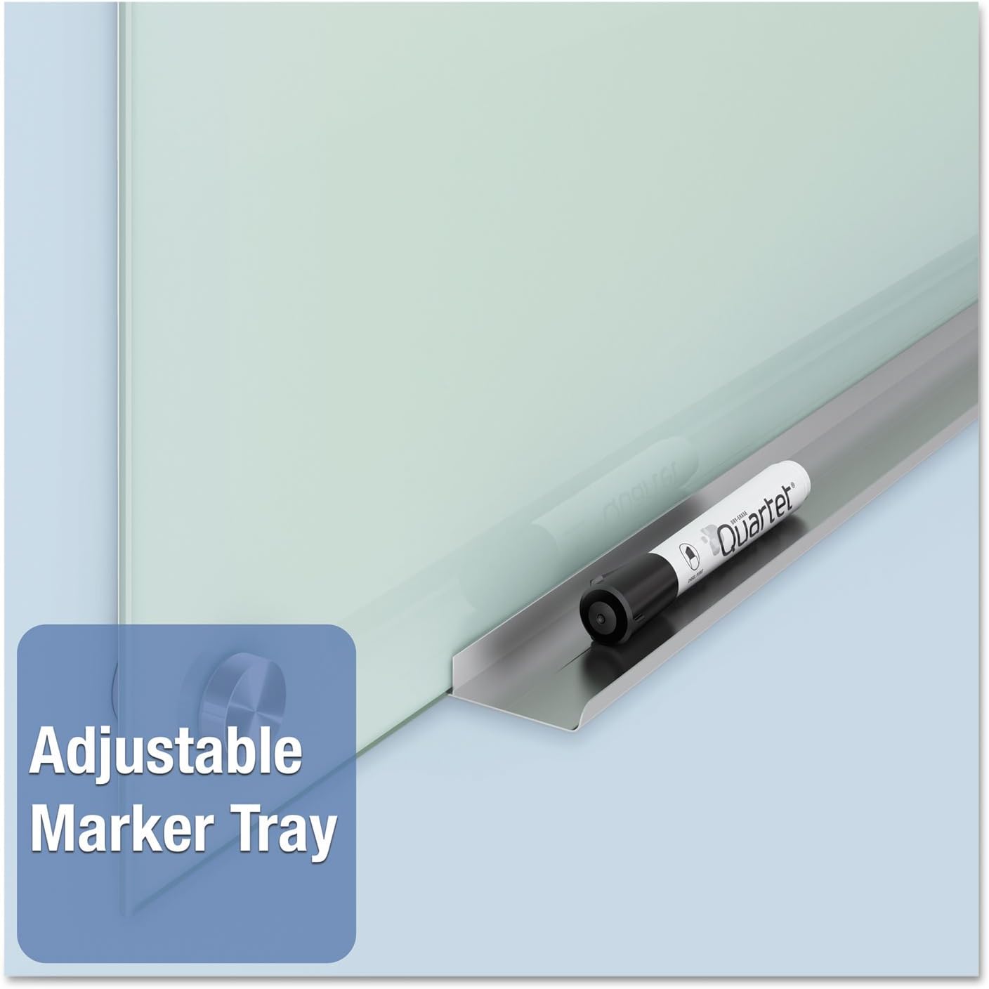 Quartet Infinity Glass Dry-Erase Board Frameless Frosted Surface - 24"W x 18"H (G2418F)