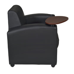 Regency Nova Tablet Arm Chair w/ Storage (2 pack) - Black / Java