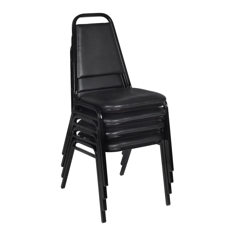 Regency Dining Cushioned Restaurant Stackable Chair (Pack of 4) - Black