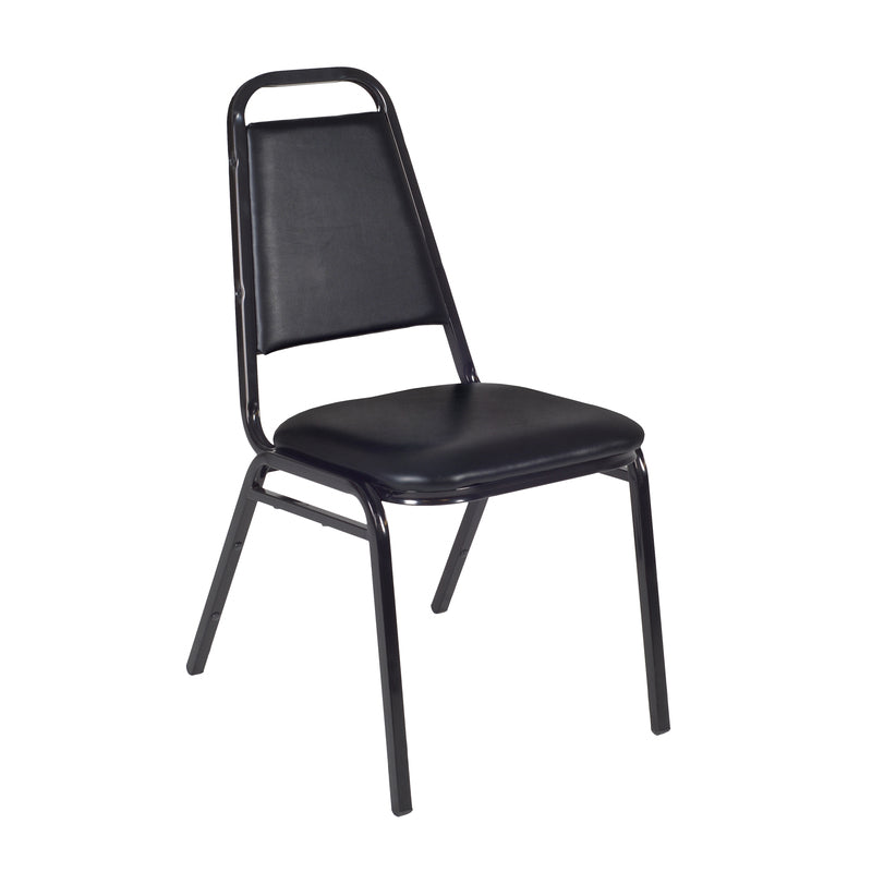 Regency Dining Cushioned Restaurant Stackable Chair (Pack of 8) - Black