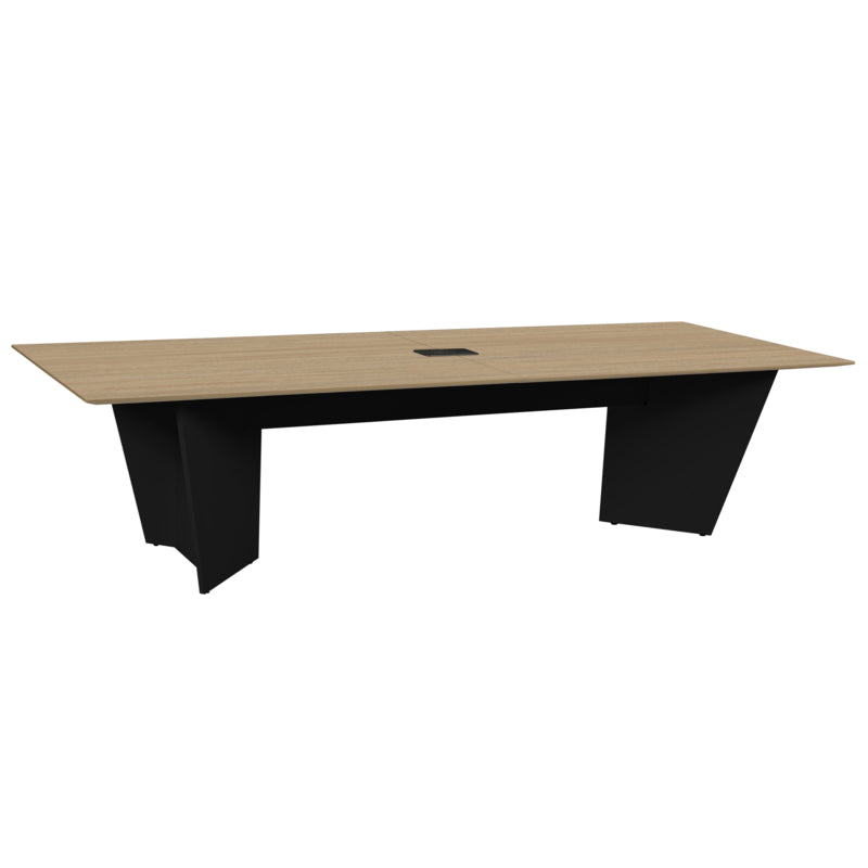 Regency Array 120"L Conference Table with Power Data Grommet - Noble Oak Top