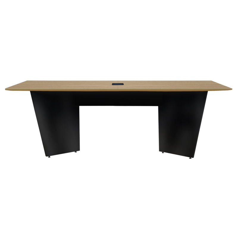 Regency Array 96"L Conference Table with Power Data Grommet - Noble Oak Top