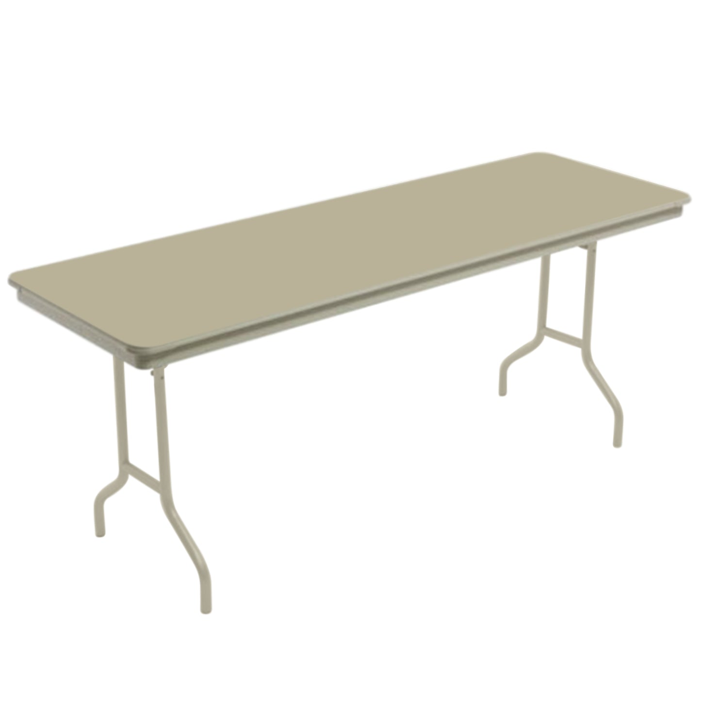 AmTab Dynalite Featherweight Heavy-Duty ABS Plastic Folding Table - Rectangle - 18"W x 60"L x 29"H  (AmTab AMT-185DL)