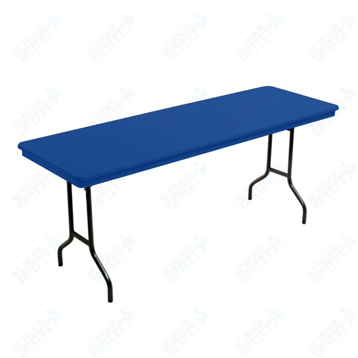 AmTab Dynalite Featherweight Heavy-Duty ABS Plastic Folding Table - Rectangle - 18"W x 60"L x 29"H  (AmTab AMT-185DL)