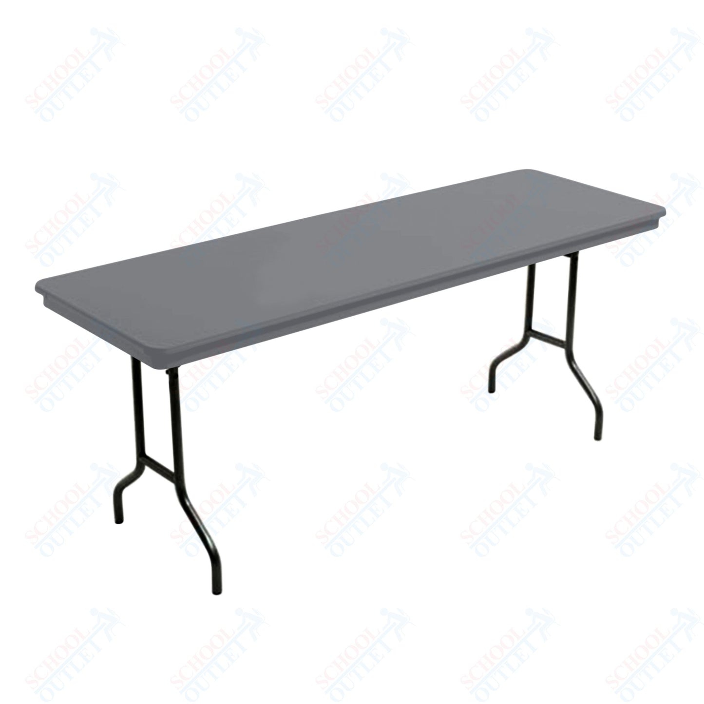 AmTab Dynalite Featherweight Heavy-Duty ABS Plastic Folding Table - Rectangle - 18"W x 60"L x 29"H  (AmTab AMT-185DL)