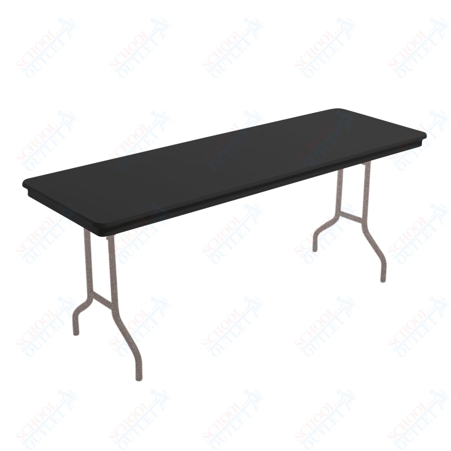 AmTab Dynalite Featherweight Heavy-Duty ABS Plastic Folding Table - Rectangle - 18"W x 60"L x 29"H  (AmTab AMT-185DL)