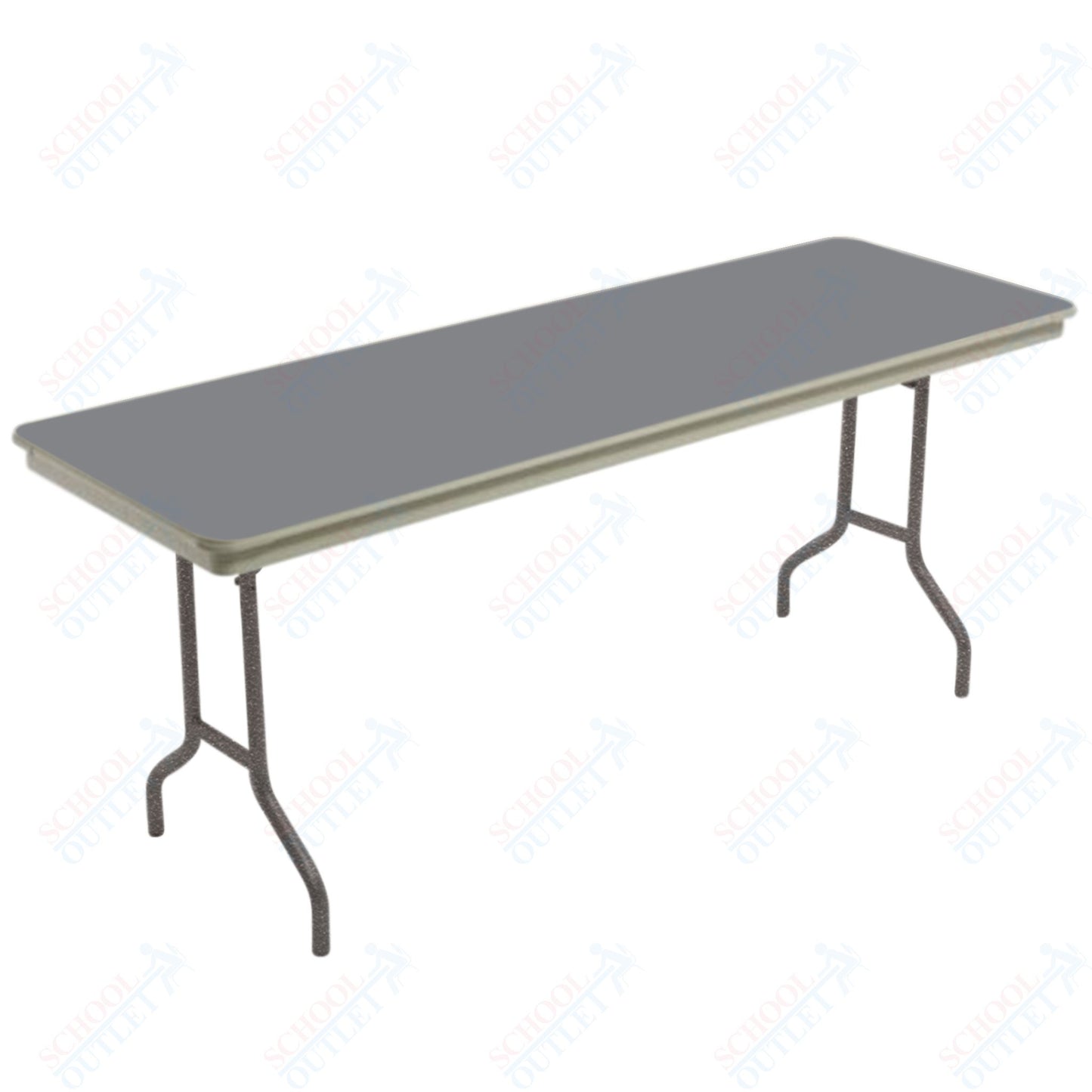 AmTab Dynalite Featherweight Heavy-Duty ABS Plastic Folding Table - Rectangle - 18"W x 60"L x 29"H (AmTab AMT-185DL) - SchoolOutlet