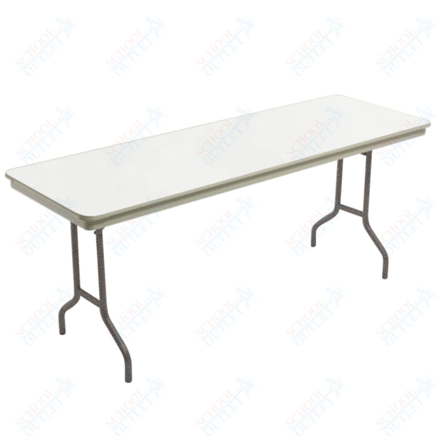 AmTab Dynalite Featherweight Heavy-Duty ABS Plastic Folding Table - Rectangle - 18"W x 60"L x 29"H (AmTab AMT-185DL) - SchoolOutlet