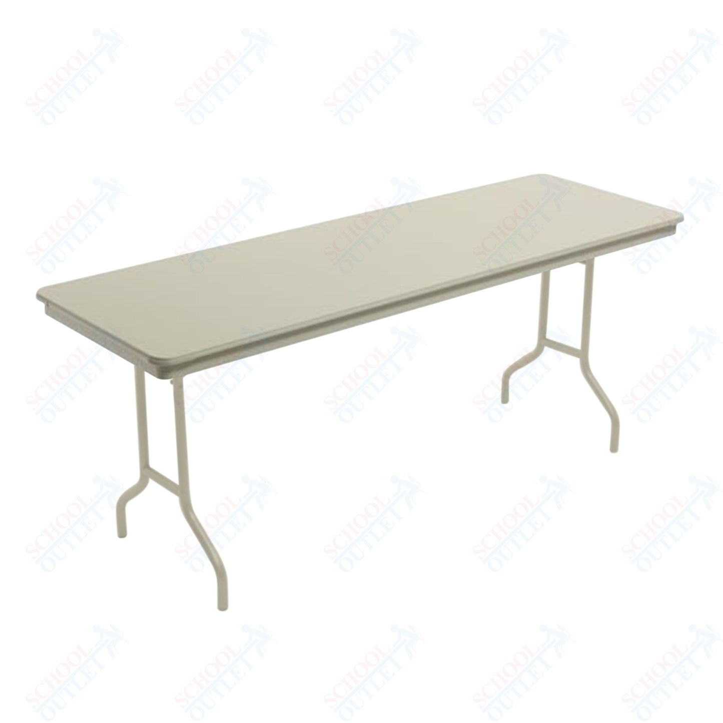 AmTab Dynalite Featherweight Heavy-Duty ABS Plastic Folding Table - Rectangle - 24"W x 72"L x 29"H  (AmTab AMT-246DL)