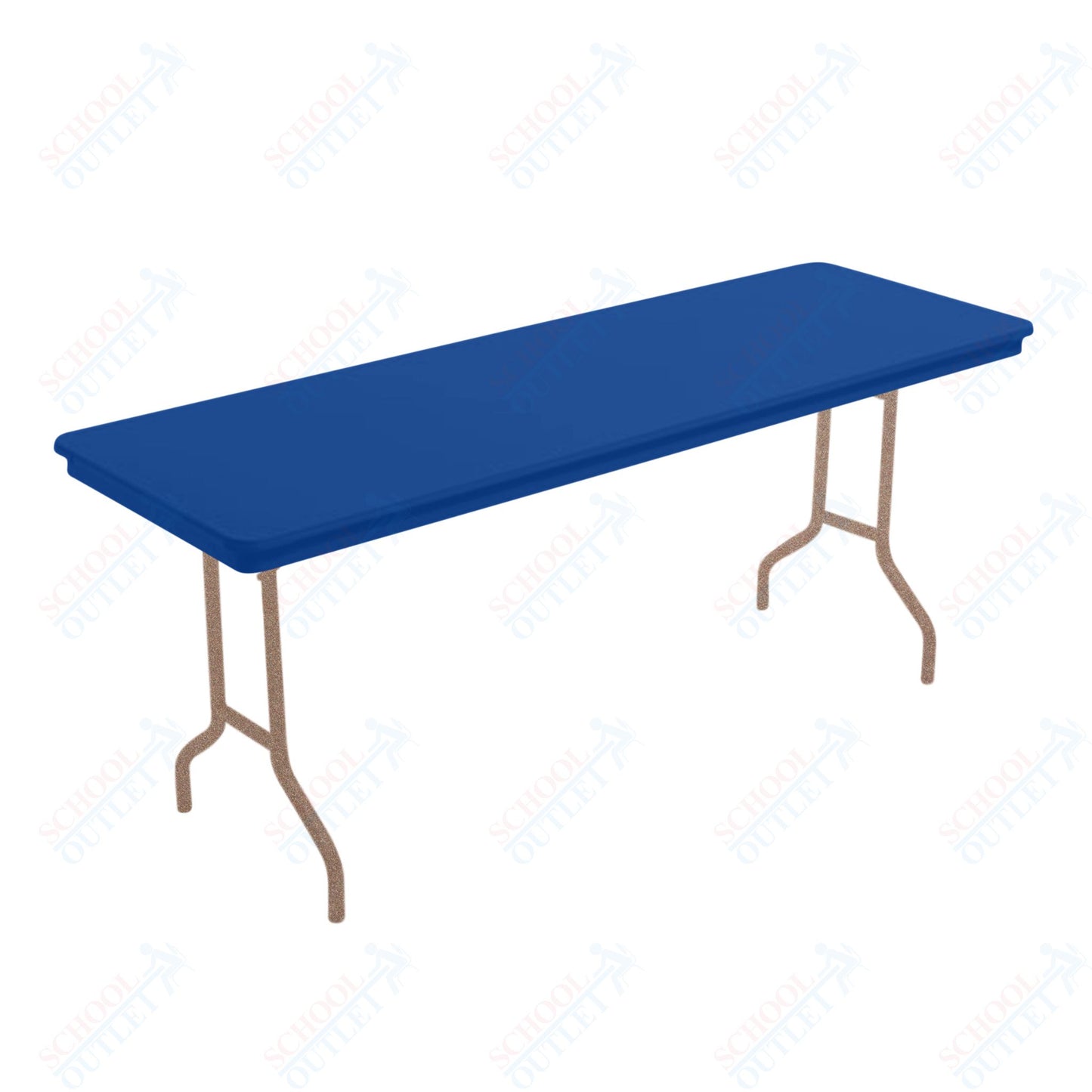 AmTab Dynalite Featherweight Heavy-Duty ABS Plastic Folding Table - Rectangle - 24"W x 72"L x 29"H  (AmTab AMT-246DL)