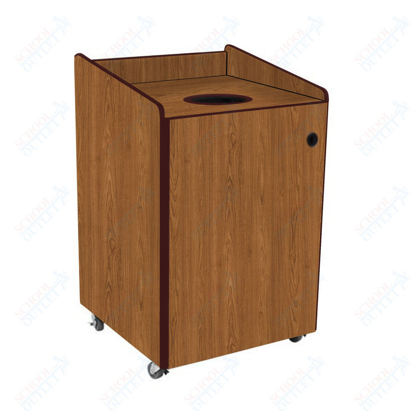 AmTab Heavy - Duty Recycling Receptacle - Applicable for 32 Gallon Cans and Drums - 33"W x 32"L x 42"H (AMT - HDRR32) - SchoolOutlet