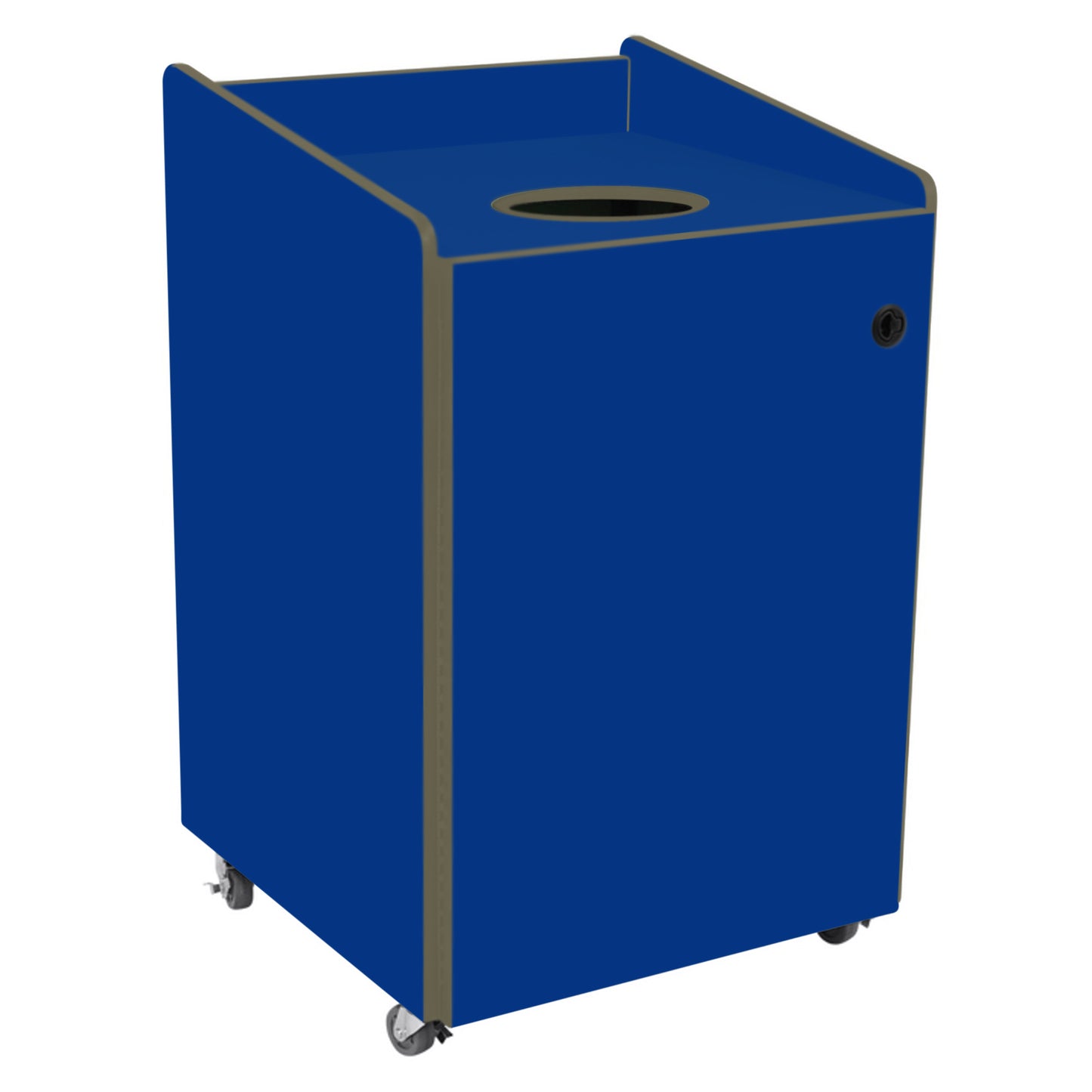 AmTab Heavy-Duty Recycling Receptacle - Applicable for 55 Gallon Cans and Drums - 33"W x 32"L x 50"H  (AMT-HDRR55)
