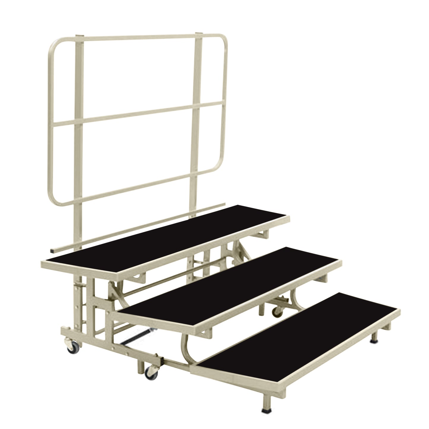 AmTab Mobile E-Z Riser - 3 Levels (8"H, 16"H, 24"H) - 53"W x 72"L x 24"H  (AmTab AMT-PCR3)