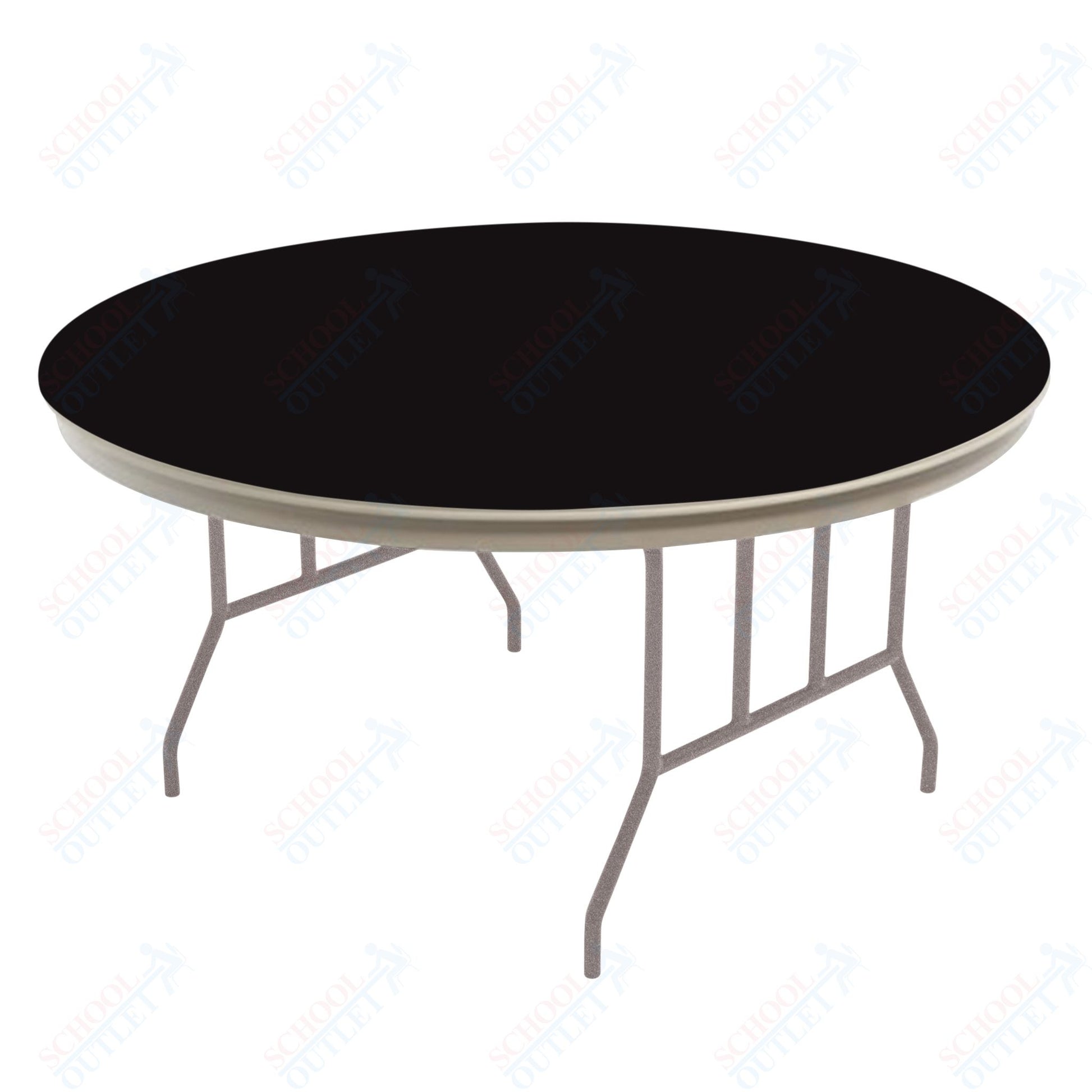 AmTab Dynalite Featherweight Heavy - Duty ABS Plastic Folding Table - Round - 36" Diameter x 29"H (AmTab AMT - R36DL) - SchoolOutlet