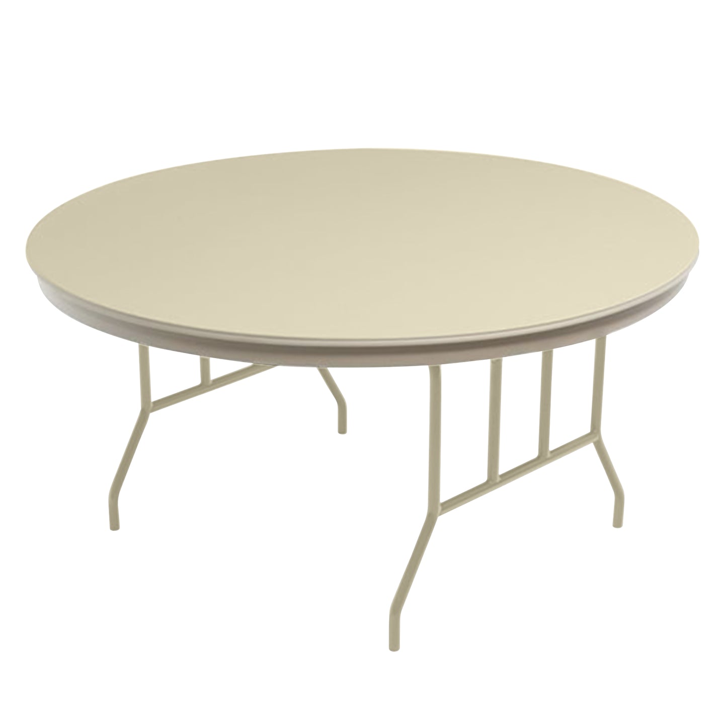 AmTab Dynalite Featherweight Heavy-Duty ABS Plastic Folding Table - Round - 48" Diameter x 29"H  (AmTab AMT-R48DL)