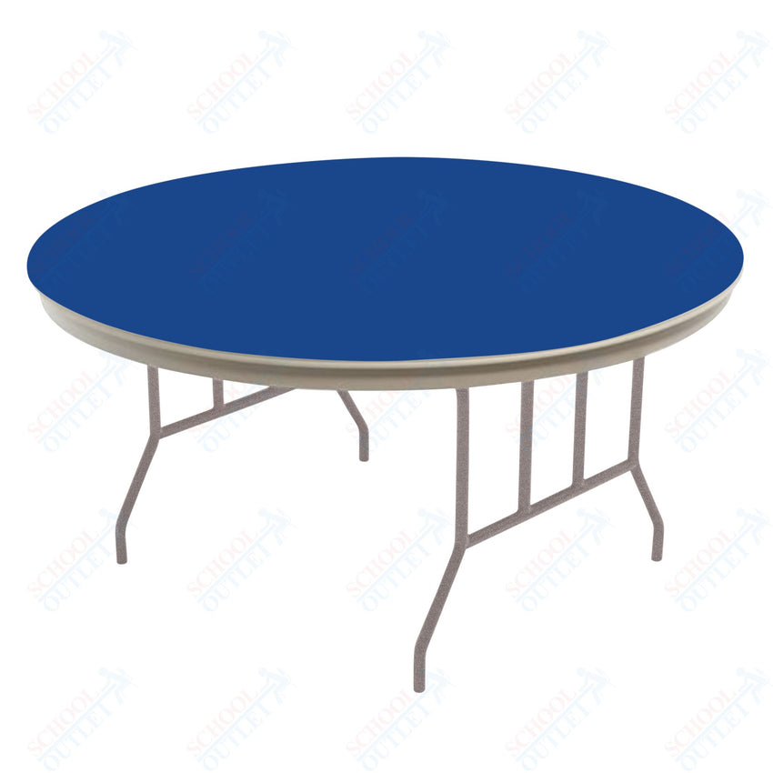 AmTab Dynalite Featherweight Heavy - Duty ABS Plastic Folding Table - Round - 60" Diameter x 29"H (AmTab AMT - R60DL) - SchoolOutlet