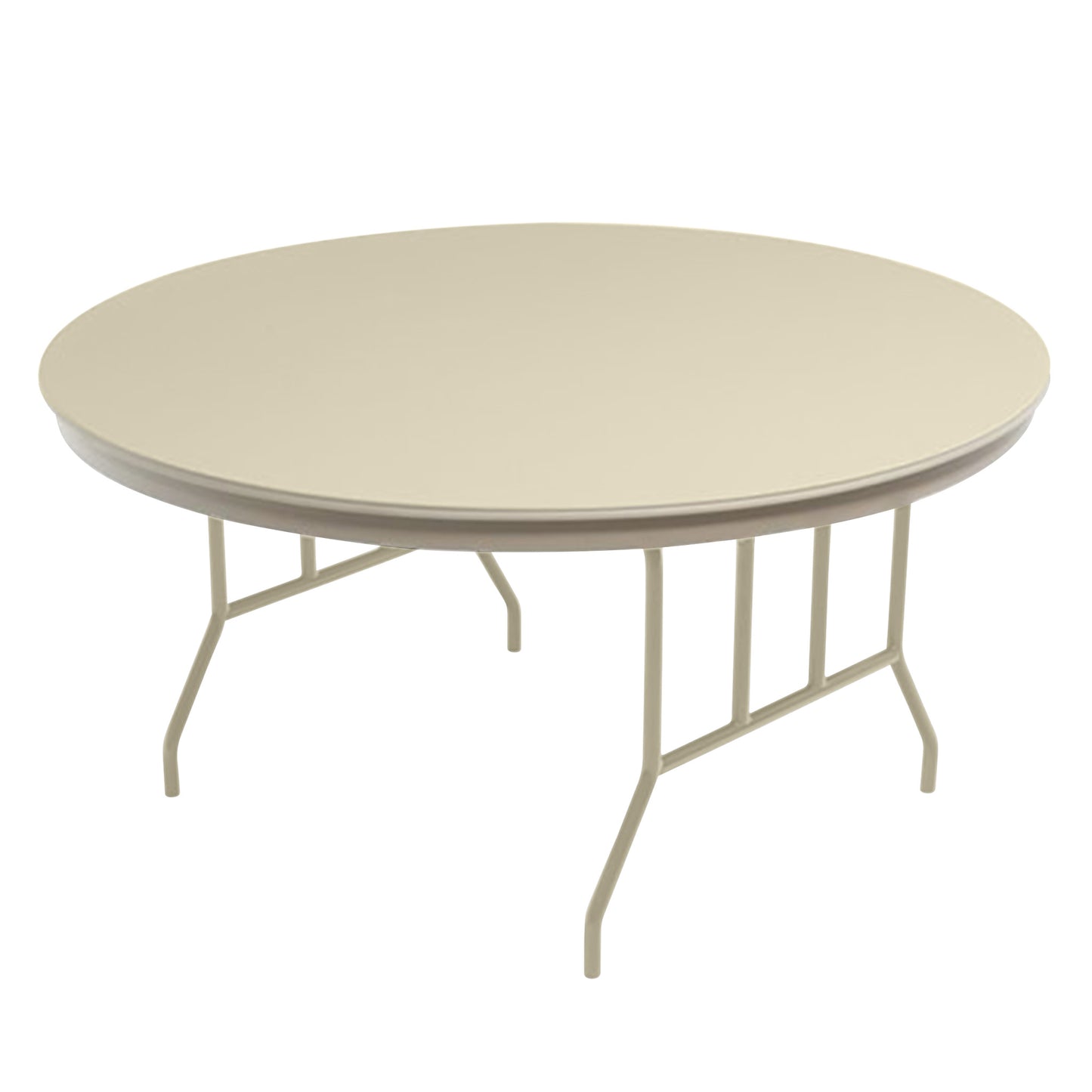 AmTab Dynalite Featherweight Heavy-Duty ABS Plastic Folding Table - Round - 72" Diameter x 29"H  (AmTab AMT-R72DL)