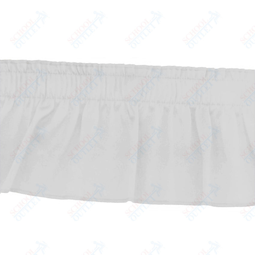 AmTab Stage and Riser Skirting - Shirred Pleat - 7" Skirting Height - Applicable for 8" Stage Height (AmTab AMT - SKRT8) - SchoolOutlet