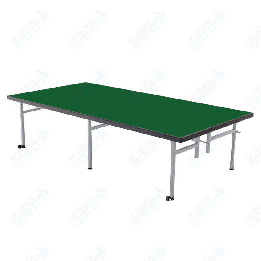 AmTab Fixed Height Stage - Carpet Top - 36"W x 96"L x 16"H (AmTab AMT - ST3816C) - SchoolOutlet