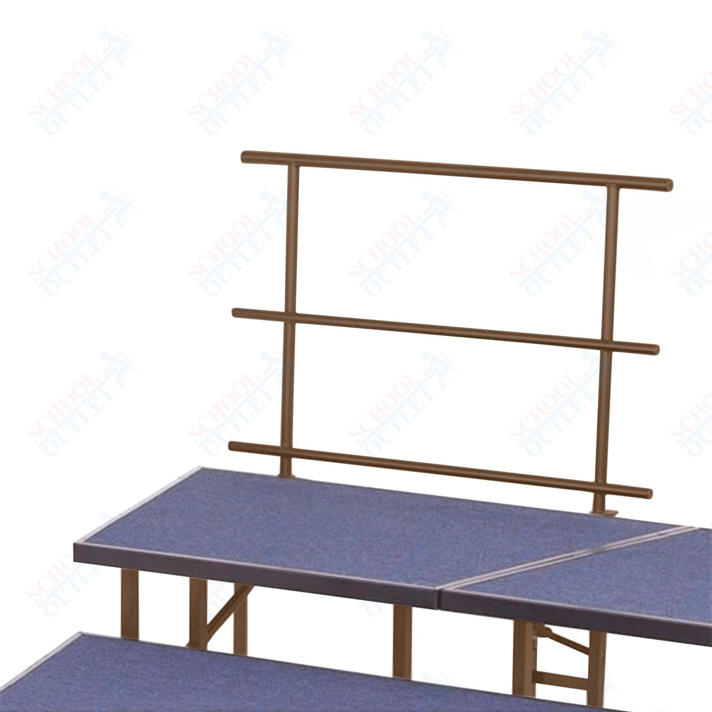AmTab Stage and Riser Guard Rail - Chair Stop - 34" W x 31"H  (AmTab AMT-STGR36)