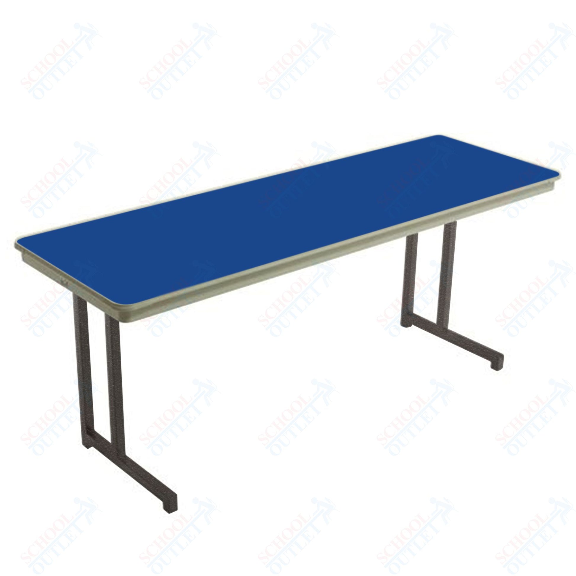 AmTab Dynalite Featherweight Heavy - Duty ABS Plastic Training Table - Rectangle - 18"W x 96"L x 29"H (AmTab AMT - TT188DL) - SchoolOutlet