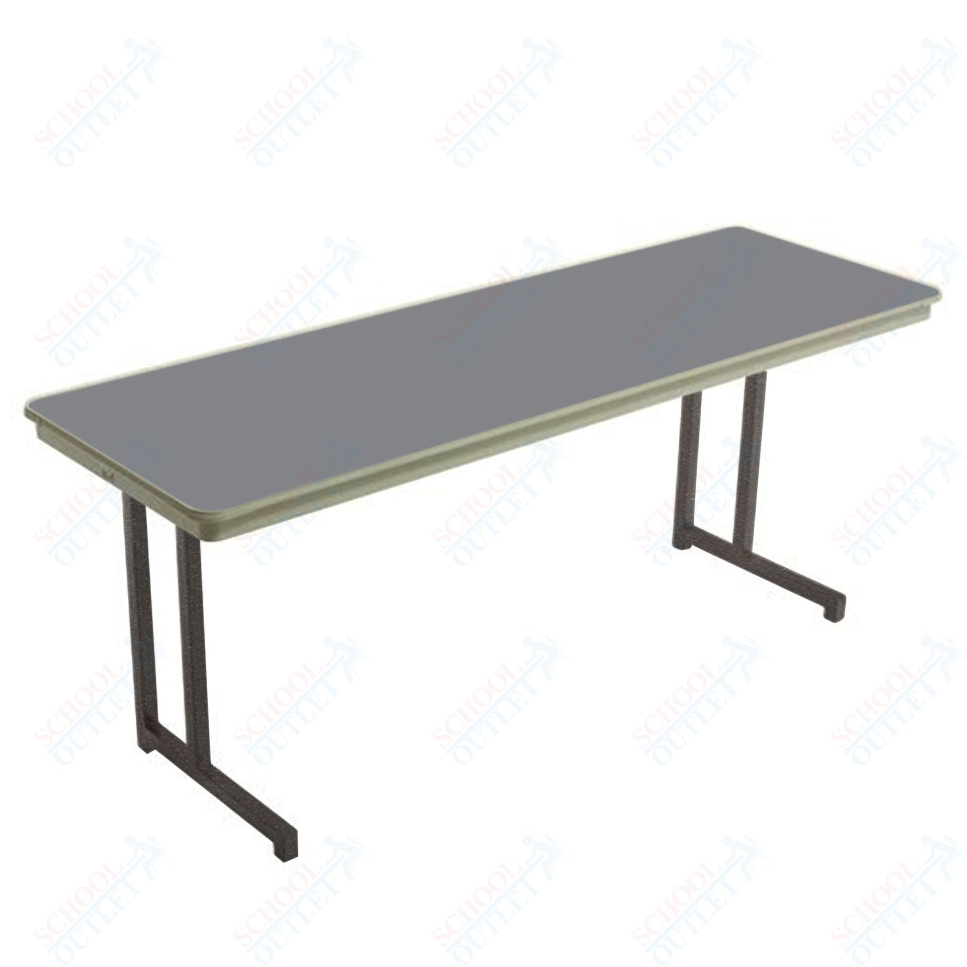 AmTab Dynalite Featherweight Heavy - Duty ABS Plastic Training Table - Rectangle - 18"W x 96"L x 29"H (AmTab AMT - TT188DL) - SchoolOutlet