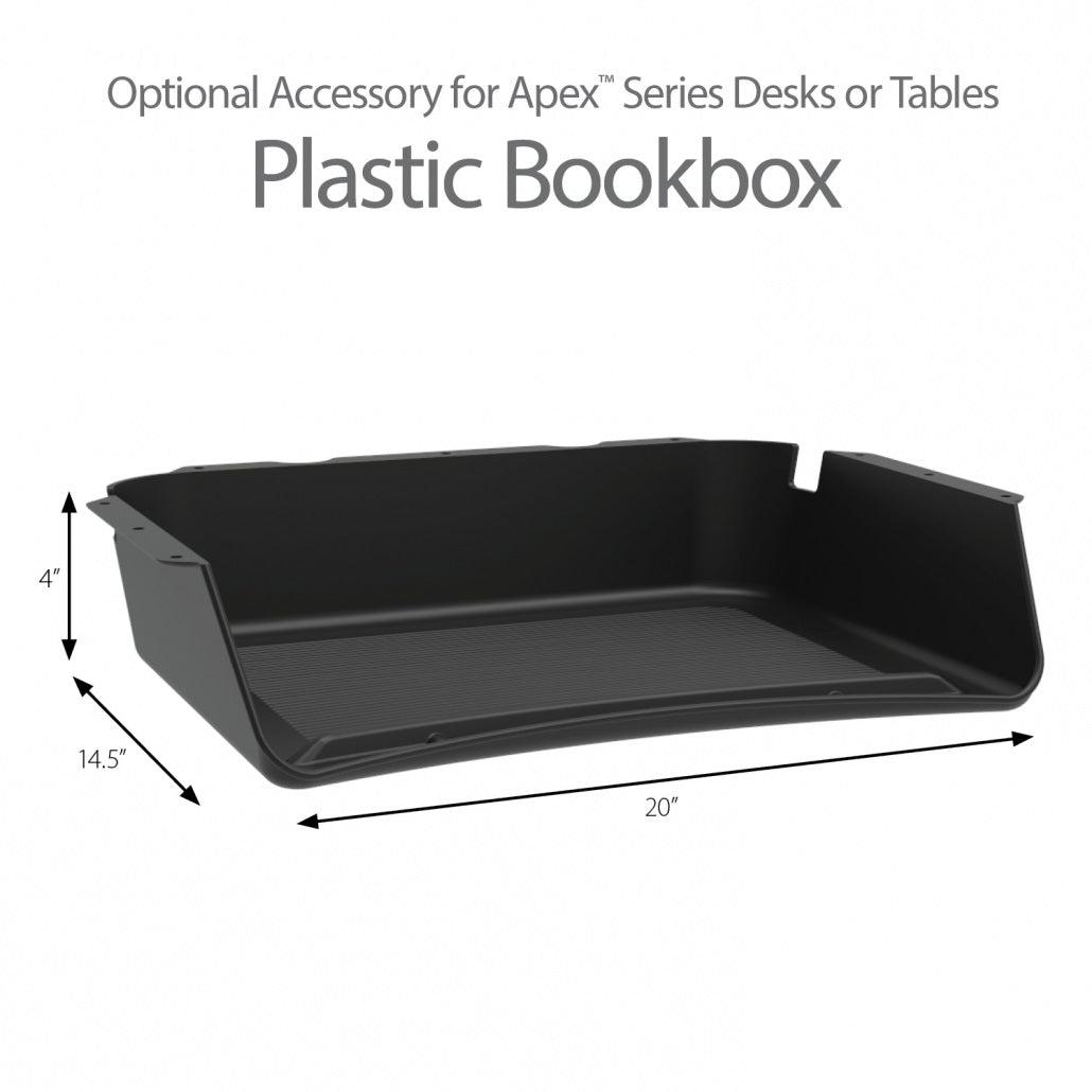 Marco Maximize Desk Space with Storage Plastic Book Box for Apex & Premier (98-1006)