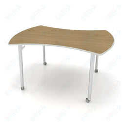 CEF ESTO Table 60" x 52" HPL on Particle Board w/ T-Molding Top and Adjustable Height Legs