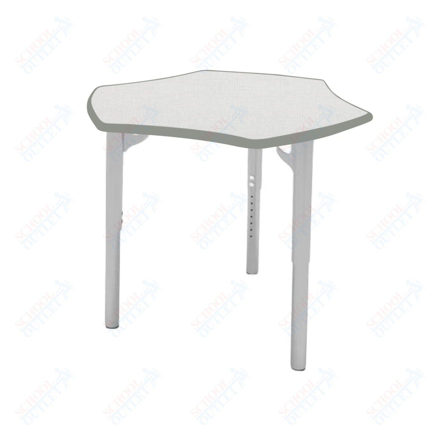 CEF ESTO Hyve Student Desk 28" x 32.5" High-Pressure Laminate Top with Colored T-Molding and Adjustable Height Legs