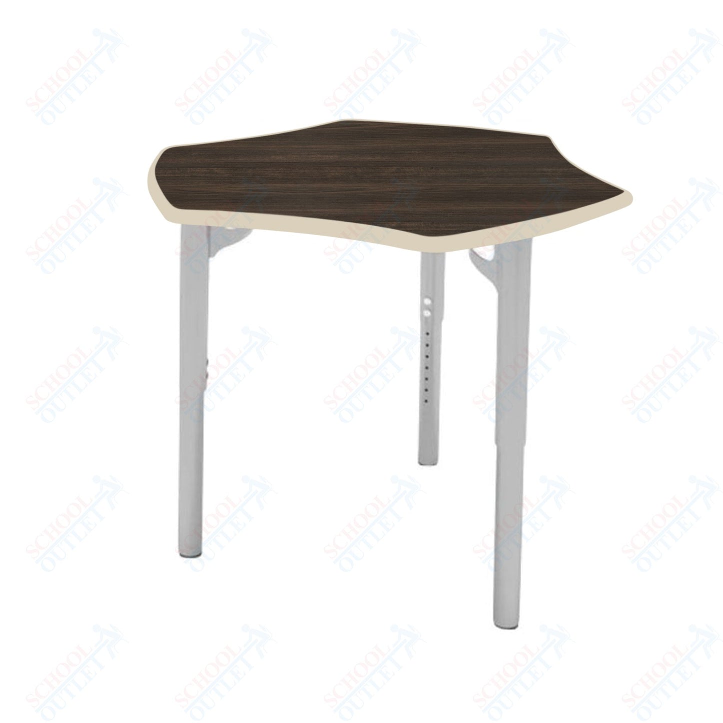 CEF ESTO Hyve Student Desk 28" x 32.5" High-Pressure Laminate Top with Colored T-Molding and Adjustable Height Legs