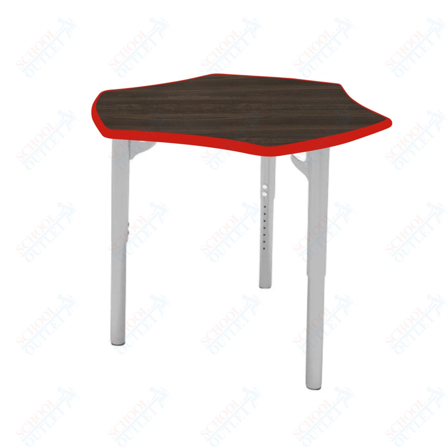 CEF ESTO Hyve Student Desk 28" x 32.5" High-Pressure Laminate Top with Colored T-Molding and Adjustable Height Legs