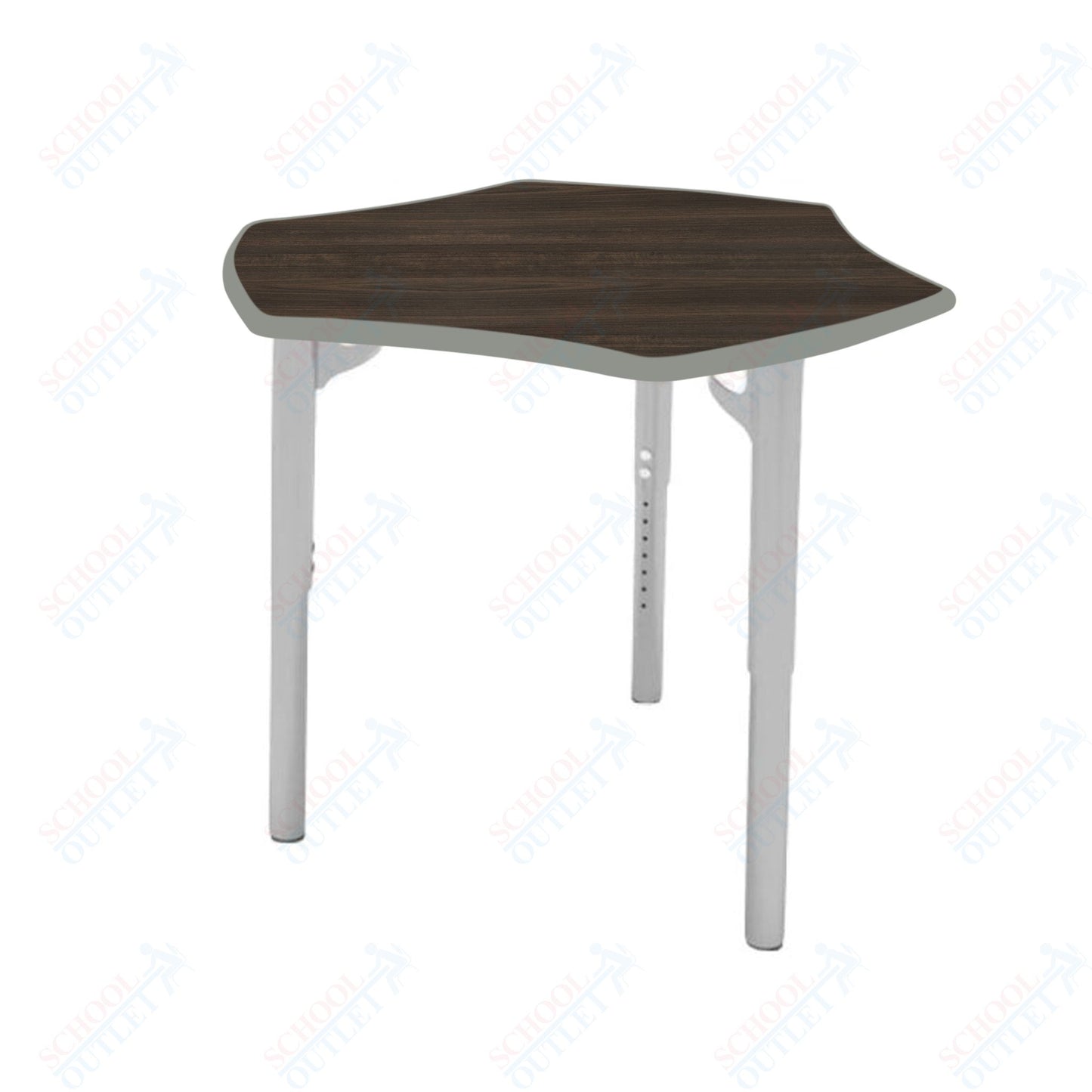 CEF ESTO Hyve Student Desk 28" x 32.5" High-Pressure Laminate Top with Colored T-Molding and Adjustable Height Legs