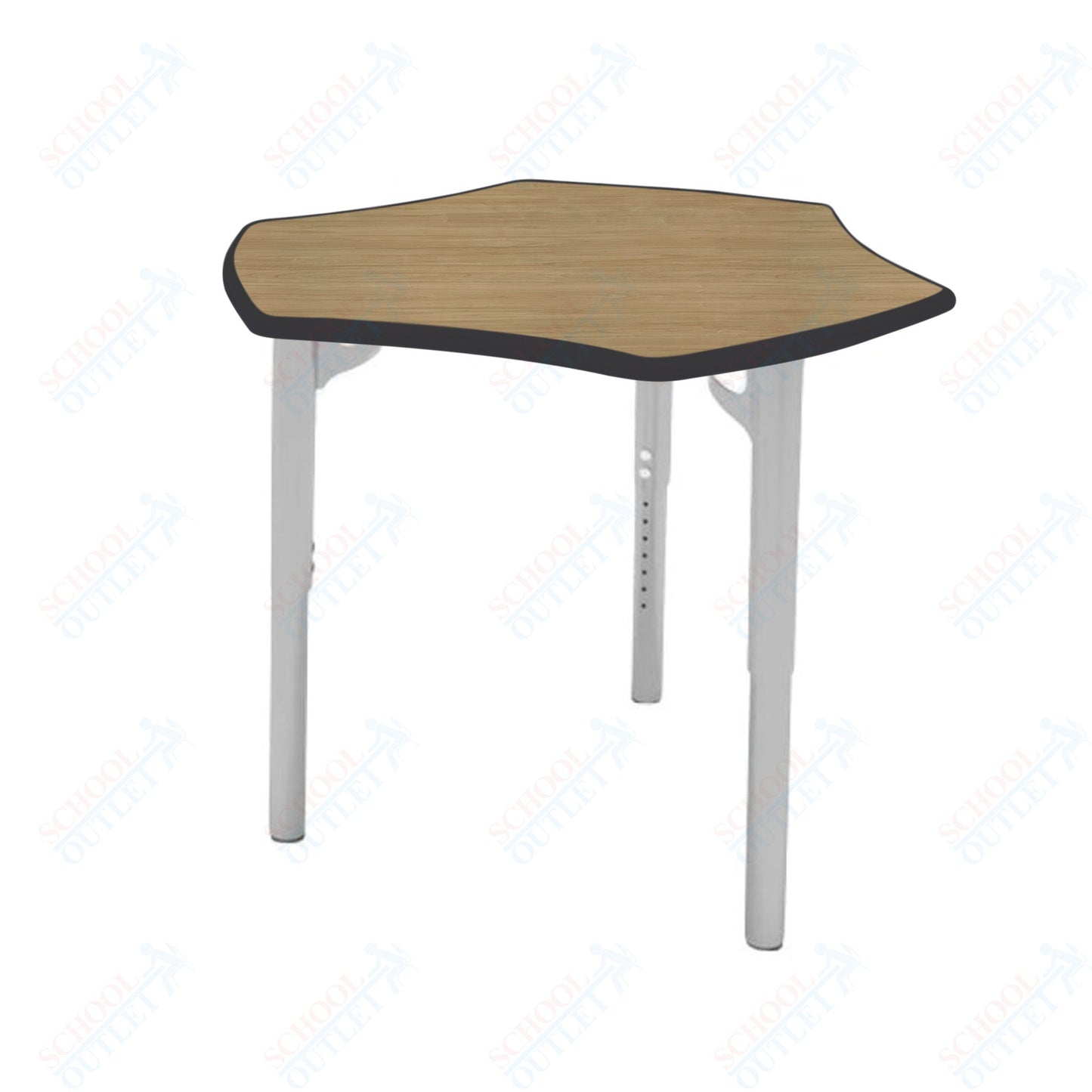 CEF ESTO Hyve Student Desk 28" x 32.5" High-Pressure Laminate Top with Colored T-Molding and Adjustable Height Legs