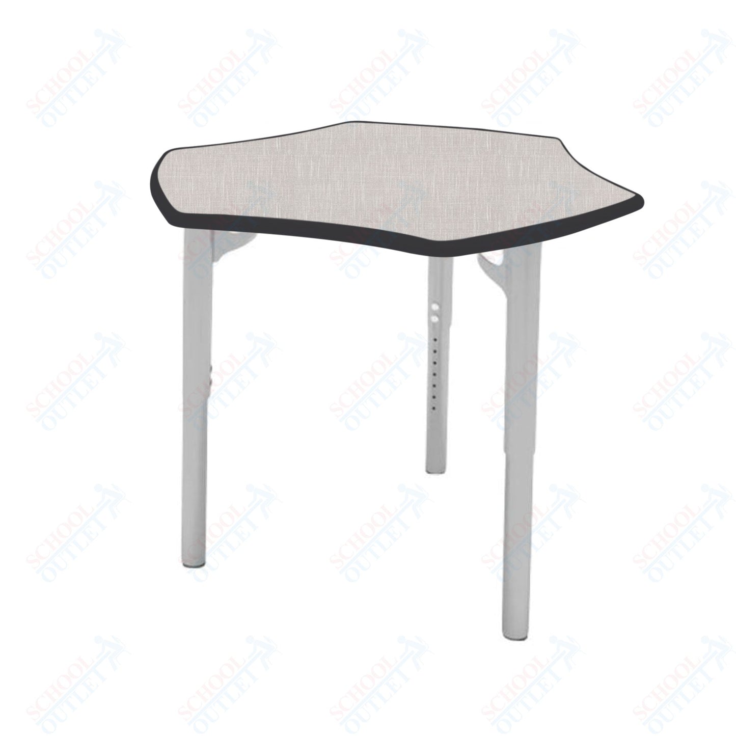 CEF ESTO Hyve Student Desk 28" x 32.5" High-Pressure Laminate Top with Colored T-Molding and Adjustable Height Legs